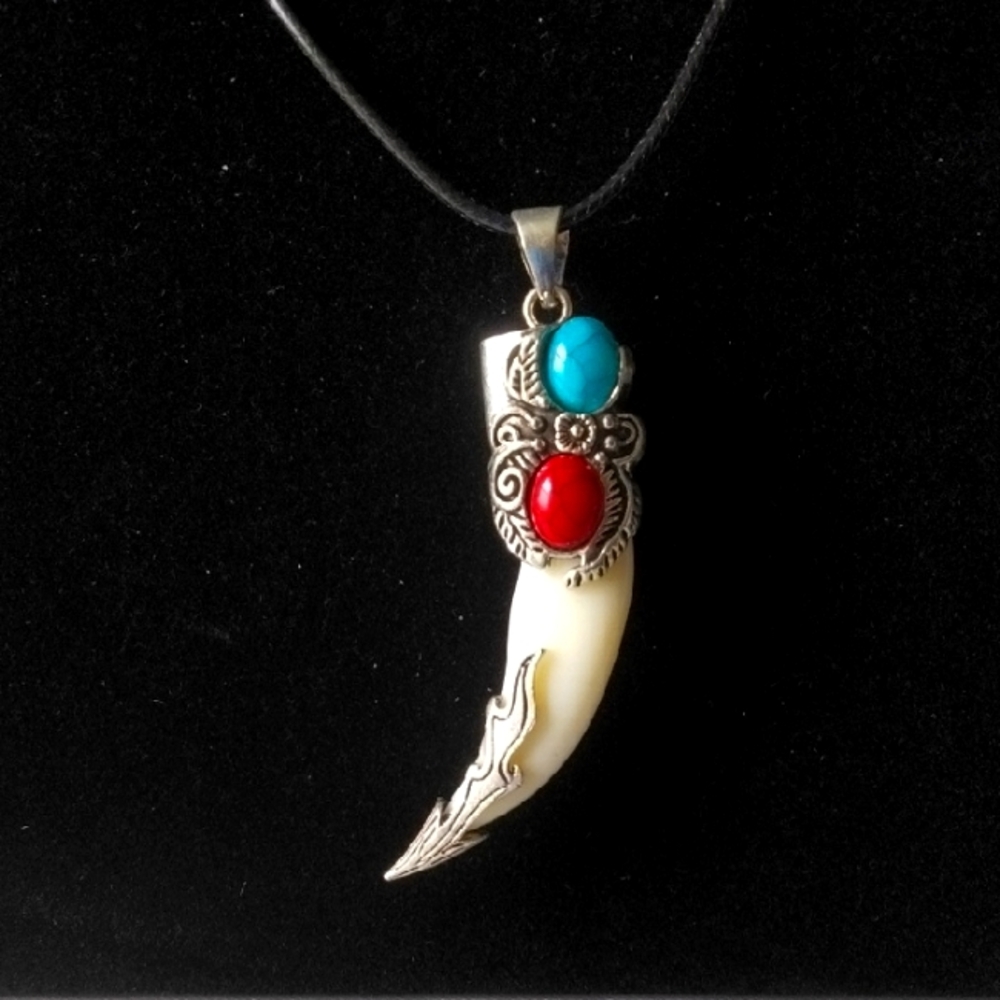 Wolf Tooth Pendant Necklace